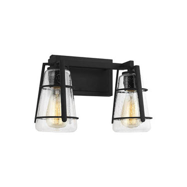 Generation Lighting VS2472MBK 2 - Light Vanity in Midnight Black - Crescent Harbor