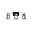 Generation Lighting VS2473MBK 3 - Light Vanity in Midnight Black - Crescent Harbor