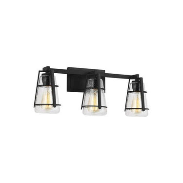 Generation Lighting VS2473MBK 3 - Light Vanity in Midnight Black - Crescent Harbor