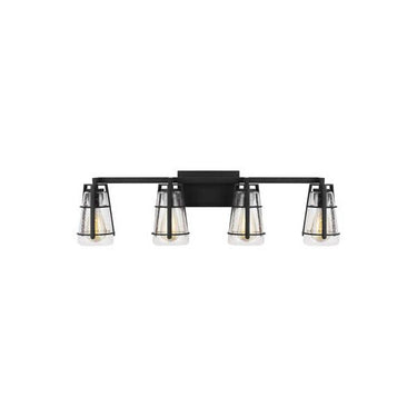 Generation Lighting VS2474MBK 4 - Light Vanity in Midnight Black - Crescent Harbor