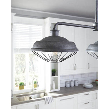 Generation Lighting WB1828SGM Rectangular Plate Lantern in Slate Grey Metal - Crescent Harbor