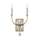 Generation Lighting WB1920ADB Double Sconce in Antique Gild - Crescent Harbor
