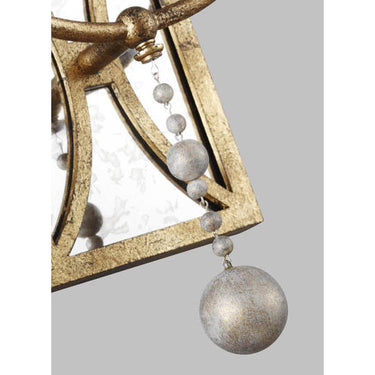 Generation Lighting WB1920ADB Double Sconce in Antique Gild - Crescent Harbor