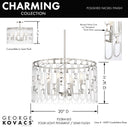 George Kovacs Charming 4 Light Semi-Flush & Pendant - P5384-613 6