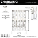 George Kovacs Charming 5 Light Pendant - P5385-613 5
