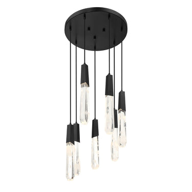George Kovacs Drifting Droplets 7 Light LED Pan Pendant - P1287-66A-L 1