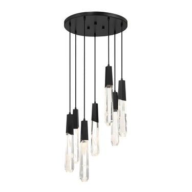 George Kovacs Drifting Droplets 7 Light LED Pan Pendant - P1287-66A-L 2