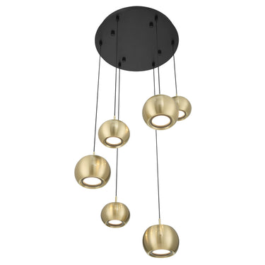 George Kovacs Halo 6 LED Light Pan Pendant - P5474-884-L 1