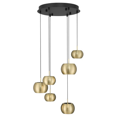 George Kovacs Halo 6 LED Light Pan Pendant - P5474-884-L 