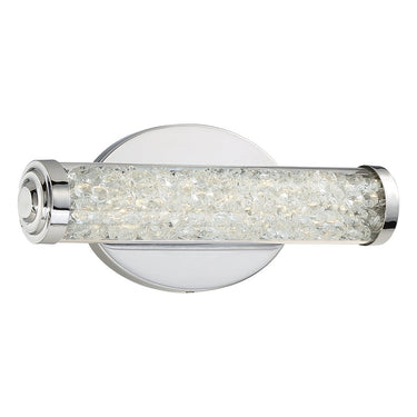 George Kovacs P1191-077-L 12W LED Bath Bar in Chrome with Clear Glass with Clear Crystals 1