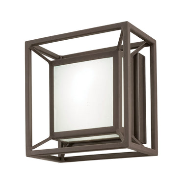 George Kovacs P1202-287-L LED Pocket Lantern with Sand Bronze Finish and White Scren Printed Glass 1