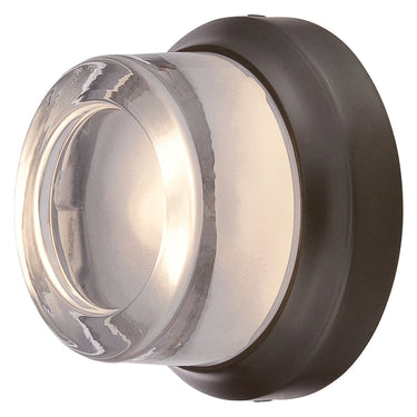 George Kovacs P1240-L LED Wall Sconce with Solid Clear Cylinder Glass with Frosted Inner Glass Diffuser