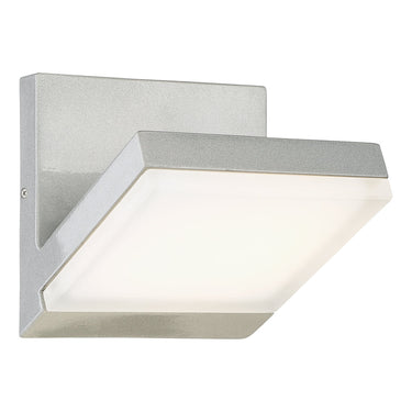 George Kovacs P1259-566-L 10W LED Wall Sconce in Silver Dust with Etched Opal Glass 1