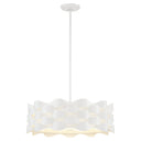 George Kovacs P1304-655-L Coastal Current 1 Light Led Pendant in Sand White 1