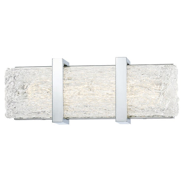 George Kovacs P1382-077-L Forest Ice Ii 1 Light Led Vanity in Chrome 1