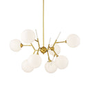 George Kovacs P1488-248 Polares 8 Light Chandelier in Honey Gold 1