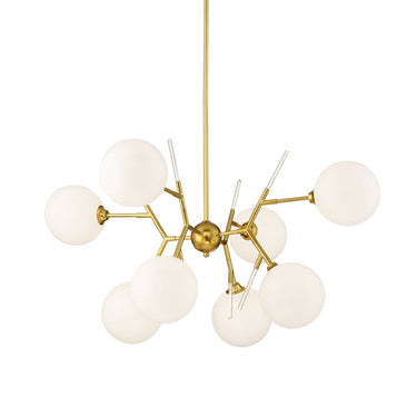 George Kovacs P1488-248 Polares 8 Light Chandelier in Honey Gold 1