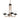George Kovacs P1504-416 Outer Limits 4 Light Chandelier in Painted Bronze W/Natural Brush 1