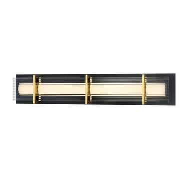 George Kovacs P1513-707-L Midnight Gold 1 Light Led Light Vanity in Sand Coal And Honey Gold 1