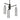 George Kovacs P1593-691 Grid 3 - 3 Light Chandelier in Coal With Brushed Nickel 1
