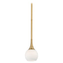 George Kovacs P1801 1 Light Mini Pendant with Etched Opal glass 1
