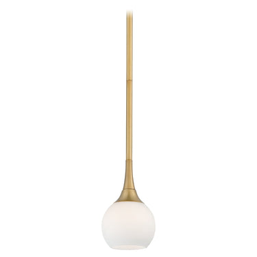 George Kovacs P1801 1 Light Mini Pendant with Etched Opal glass 1