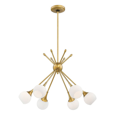 George Kovacs P1806 Pontil 6 Light Chandelier 1