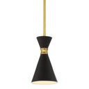 George Kovacs P1821-248 Conic 1 Light Mini Pendant in Honey Gold 1