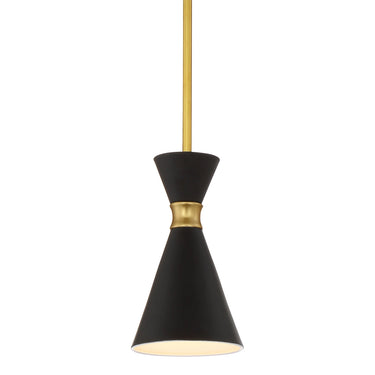 George Kovacs P1821-248 Conic 1 Light Mini Pendant in Honey Gold 1