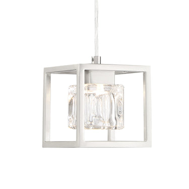 George Kovacs P1861-084-L San Marin - 1 Light Led Mini Pendant in Brushed Nickel 1