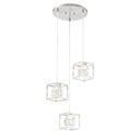 George Kovacs P1863-084-L San Marin - 3 Light Led Pendant in Brushed Nickel 1