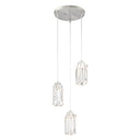 George Kovacs P1873-084-L Putnam Place - 3 Light Led Pendant in Brushed Nickel 1