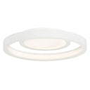 George Kovacs P2015-044-L Knock Out 1 Light Led Flush Mount in White 1