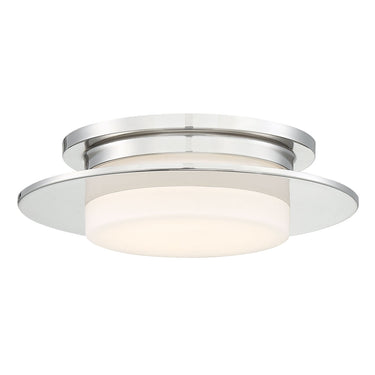 George Kovacs P2016-613-L Press 1 Light Led Flush Mount in Polished Nickel 1