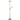 George Kovacs P256-084 Floor Lamp with Reading Lamp 1