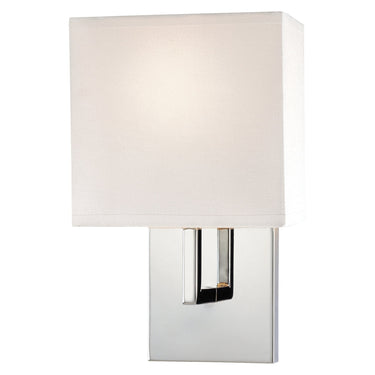 George Kovacs P470-077 1-Light Wall Sconce with White Fabric Shade 1