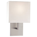 George Kovacs P470-084 1-Light Wall Sconce with White Fabric Shade 1