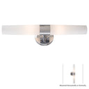 George Kovacs P5042-077 2-Light Bathroom Light with Case Etched Opal Glass 1