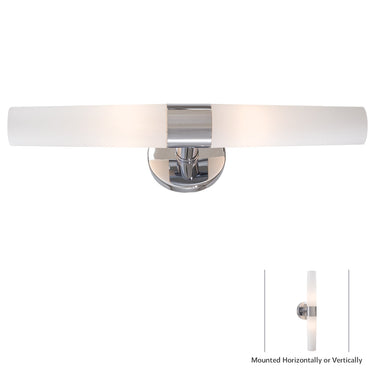 George Kovacs P5042-077 2-Light Bathroom Light with Case Etched Opal Glass 1