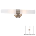 George Kovacs P5042-084 2-Light Bathroom Light with Cased Etched Opal Glass 1
