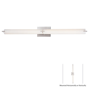 George Kovacs P5046-084-L LED Bathroom Light in Brushed Nickel 1