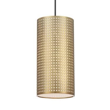 George Kovacs P5746-084 1-Light Pendant with Perforated Steel