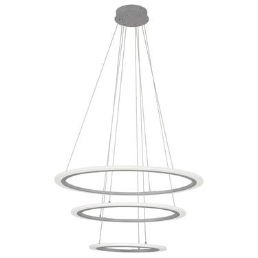George Kovacs P8143-609-L Discovery 1 Light Led Pendant in Silver 1