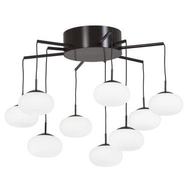 George Kovacs P8236-671-L George'S Web 1 Light Led Chandelier in Bronze W/Gold Dust 1