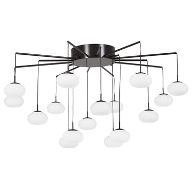 George Kovacs P8239-671-L George'S Web 1 Light Led Chandelier(Convertible To Semi Flush) in Bronze W/Gold Dust 1