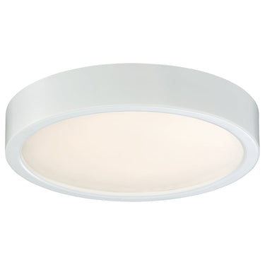 George Kovacs P841-L 16W LED Flush Mount in White with Etched White Glass 1
