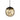 George Kovacs P932-688-L Golden Eclipse 1 Light Led Mini Pendant in Coal And Honey Gold 1