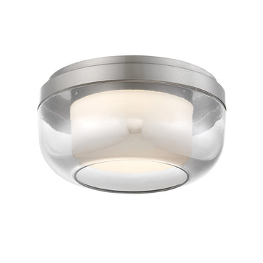 George Kovacs P952-1-084-L First Encounter Family 1 Light Led Flush Mount in Brushed Nickel 1