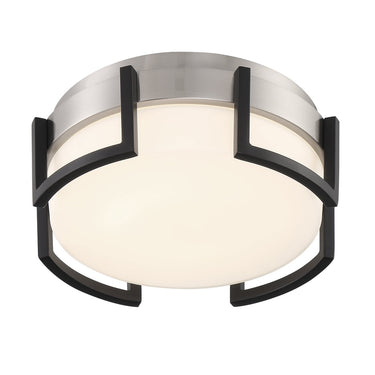 George Kovacs P953-1-248-L Bezel Set 1 Light Led Flush Mount in Honey Gold