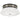 George Kovacs P954-691-L Tauten 1 Light Led Flush Mount in Coal With Brushed Nickel 1